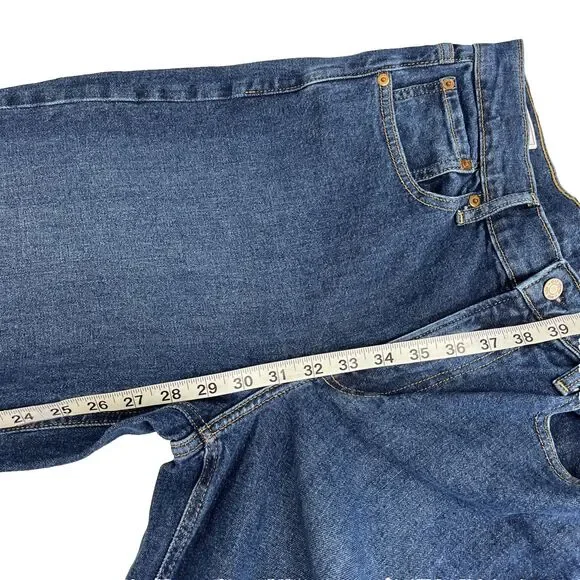 Women’s Gap High Rise Stride Wide Leg Denim Jeans Size 28 6 Short - Picture 9 of 10